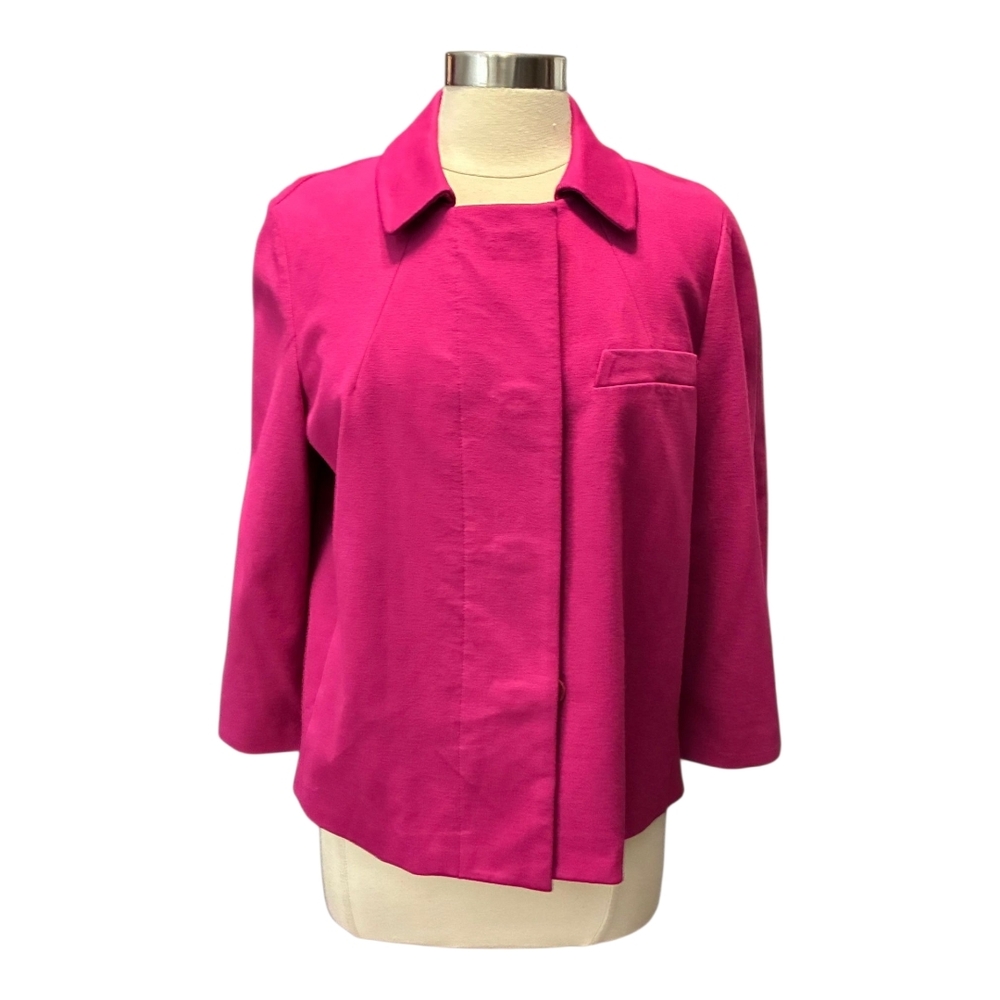 Talbots | ¾ Sleeve Pink Swing Button Blazer Size 14